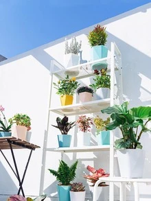 1 lọ hoa màu trơn - Màu vàng - Xem 2