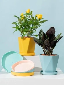 1 lọ hoa màu trơn - Màu vàng - Xem 9