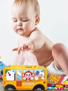 Juguetes De Pañuelo Para Bebé Sensorial Entrenamiento No Rasgable Juguetes De Caja De Pañuelos Para Niños - Amarillo - Ver 2