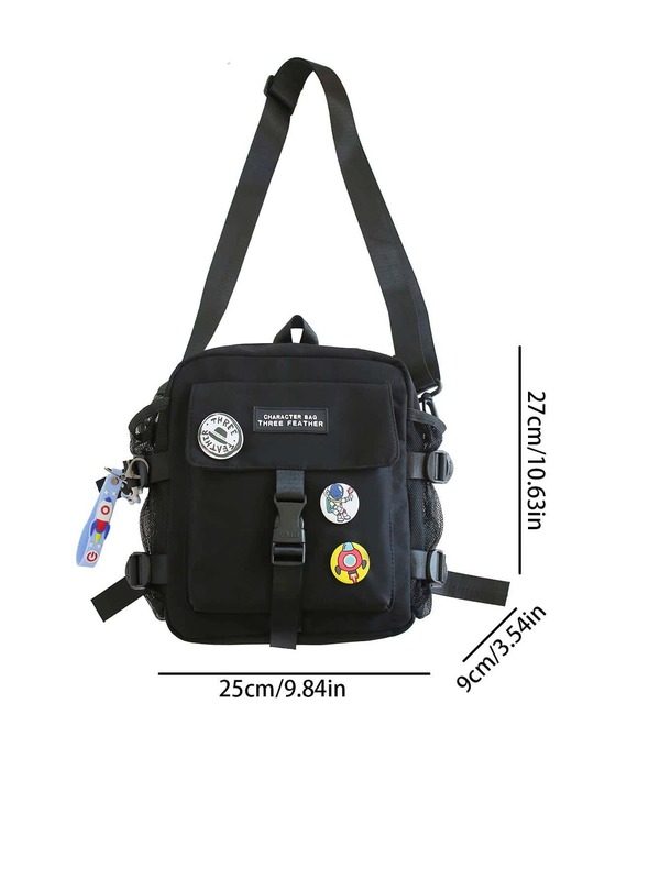 High School Students University Freshman Multifunctional Sling Bag Shoulder Bag Casual Bag Men