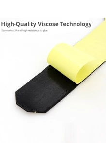 1pc Letter Graphic Carbon Fiber Bicycle Chain Protection Sticker - Black - View 5