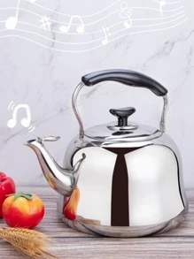 1pc Stainless Steel Water Pot, Daily Vocalizable Kettle For Household