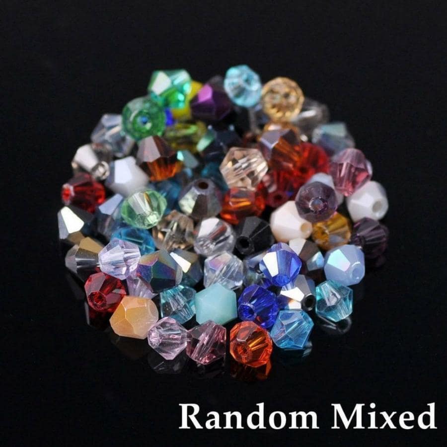 300pcs/set Random Mixed 4mm Glass Bead DIY Beads SHEIN USA
