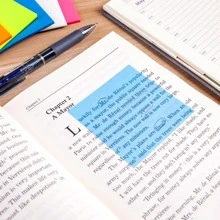 1入組素色便利貼，學生用簡易自粘墊 - 紅色 - 查看 3