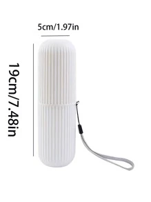 1入組帶蓋旅行牙刷杯,牙刷架,儲物盒組合,方便收納工具,漱口杯,浴室杯