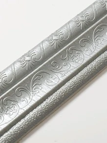 1set PVC 2.3m 3D Foam Wall Edge Strip Sticker Self Adhesive Waterproof Baseboard Corner Waist Line Sticker - Grey - View 1