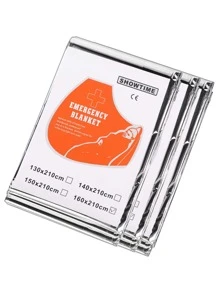 peipo 1 chiếc chăn cứu hộ khẩn cấp ngoài trời - Bạc - Xem 1