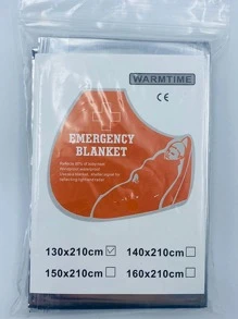 peipo 1 chiếc chăn cứu hộ khẩn cấp ngoài trời - Bạc - Xem 6