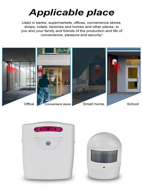 1pc Wireless Lane Warning System Home Safety System Garage PIR Motion