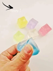 Niños 4 piezas/set Juguete TPR complicado de moda de color mixto con diseño geométrico para - Multicolor - Ver 1