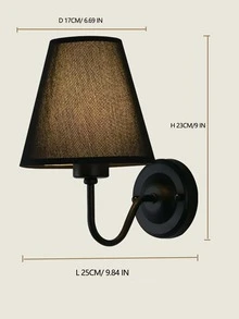 1入組無紡布壁燈，現代壁掛式家用燈