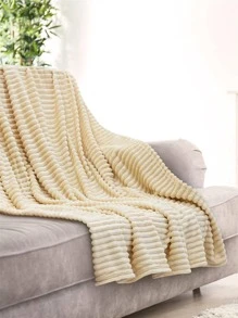 1 Kaki Flannel Chăn Nỉ, Mềm Mại Và Sang Trọng Chăn Cho Phòng Điều Hòa Ấm Áp, Ghế Sofa, Phòng Ngủ, Ghế Dài, Phòng Khách - Màu Khaki - Xem 2