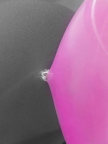 1卷透明氣球膠點 - 白色 - 查看 3