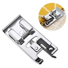 Sewing Machine Locking Hem Presser Foot Set Fabric Edge Sewing Presser Foot Accessories Low Shank Snap-On - Silver - View 1