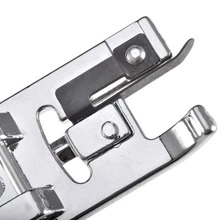 Sewing Machine Locking Hem Presser Foot Set Fabric Edge Sewing Presser Foot Accessories Low Shank Snap-On - Silver - View 5