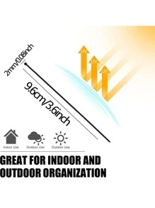 Nejlue Artificial Flowers/Plants1111 Home & Living 100 piezas de bridas de cremallera verdes, bridas de cable de nailon resistentes a los rayos UV, bridas de cierre automático para valla de privacidad, exteriores, eléctricos, correas de plástico resistentes a la intemperie en negro - Negro - Ver 2