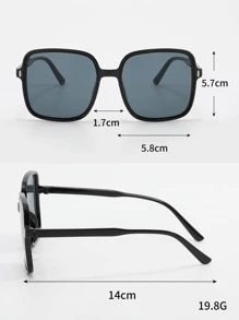 4雙女士方框太陽鏡適用於戶外