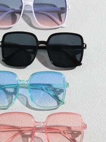 4雙女士方框太陽鏡適用於戶外
