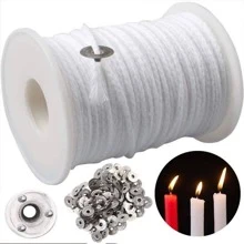 1roll White Candle Wick - White - View 4