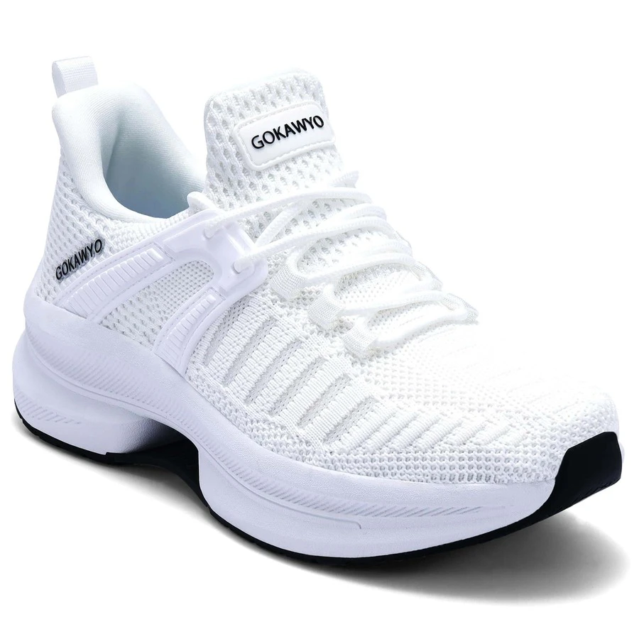 APRILSRING Women's Sports Shoes Lightweight Running Shoes Outdoor Non Slip Tennis Shoes Breathable Women's Sneakers - 白色 - 查看 1