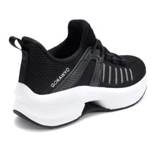 Women's Slip on Breathable Walking Shoes Casual Lightweight Sport Shoes Gym Fashion Sneakers - 黑色 - 查看 6