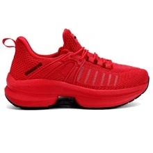 APRILSRING Women's Sports Shoes Lightweight Running Shoes Outdoor Non Slip Tennis Shoes Breathable Women's Sneakers - 紅色 - 查看 4