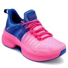New Fashion Women's Shoes Lightweight Running Shoes Outdoor Non Slip Tennis Shoes Gym Fashion Breathable Sneakers - 粉色 - 查看 1