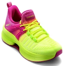 New Fashion Women's Shoes Lightweight Running Shoes Outdoor Non Slip Tennis Shoes Gym Fashion Breathable Sneakers - 黃色 - 查看 1