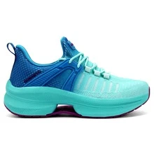 New Fashion Women's Shoes Lightweight Running Shoes Outdoor Non Slip Tennis Shoes Gym Fashion Breathable Sneakers - 藍色 - 查看 3