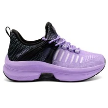 New Fashion Women's Shoes Lightweight Running Shoes Outdoor Non Slip Tennis Shoes Gym Fashion Breathable Sneakers - 紫羅蘭色 - 查看 4