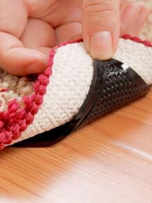 4pcs Non-Trace Removable Rug Tape For Floor Mat - Black - View 4