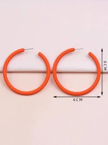 Hoa tai vòng tối giản - trái cam - Xem 3