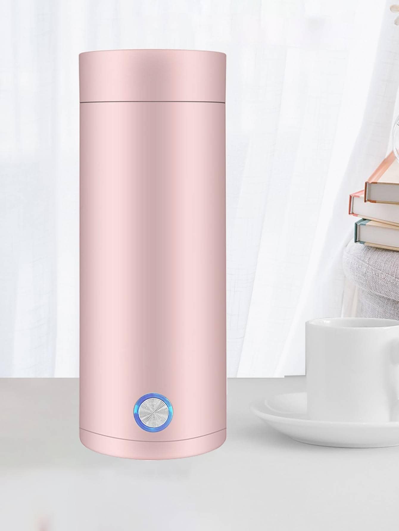 REUP 1pc ABS Electric Kettle, Modern Pink Kettle For Travel - Pink - View 1