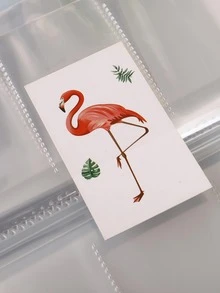 1pc Minimalist Unicorn Cute Cartoon Regular 3-Inch 3-Grid Snap Button Portable Convenient Business Card, Bank Card, Credit Card Holder Album, Minimalist Modern Cute Cartoon Matte Multi-Purpose Snap Button Insert Page Double-Sided Suitable For Daily Use, Gifts, Graduation Season, Home, Birthday, Anniversary, Office, Wedding, Travel, Life Recording, Fandom, All Seasons Photo Album