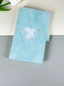 1pc Minimalist Unicorn Cute Cartoon Regular 3-Inch 3-Grid Snap Button Portable Convenient Business Card, Bank Card, Credit Card Holder Album, Minimalist Modern Cute Cartoon Matte Multi-Purpose Snap Button Insert Page Double-Sided Suitable For Daily Use, Gifts, Graduation Season, Home, Birthday, Anniversary, Office, Wedding, Travel, Life Recording, Fandom, All Seasons Photo Album