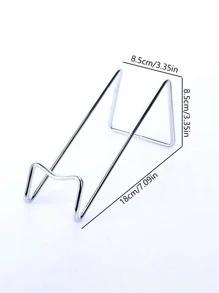 1pc Iron Wine Bottle Storage Rack - Silver - View 2