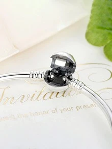 Ball Decor Sterling Silver Bangle - Silver - View 8