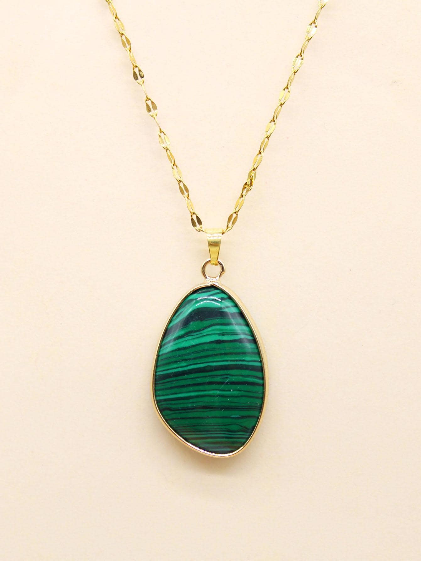 1 件疗愈水晶项链吊坠不对称天然石吊坠项链粉红石英虎眼石青金石紫水晶混色珠宝 - 青海翠 - 查看 1