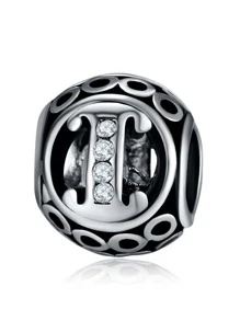 1pc Fashionable Rhinestone Decor Letter Detail DIY Bead For Women For DIY Jewelry Making - Multicolor - View 7