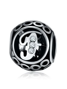 1pc Fashionable Rhinestone Decor Letter Detail DIY Bead For Women For DIY Jewelry Making - Multicolor - View 6