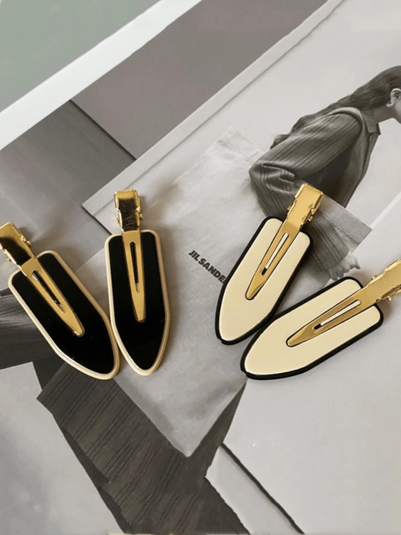 4 chiếc kẹp tóc chắc chắn để sử dụng hàng ngày cho bé gái Kiểu tóc thông thường - Nhiều màu - Xem 1