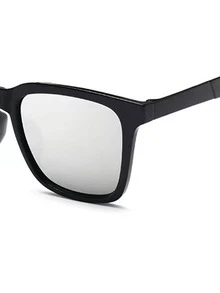 偏光片男士太陽鏡 - 黑色 - 查看 5