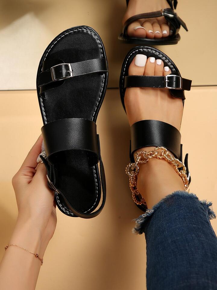 Top more than 119 buckle flat sandals latest vietkidsiq.edu.vn