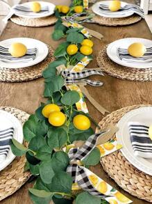 6入組人造檸檬 - 黃色 - 查看 6