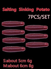 7 piezas señuelo de pesca diseño - Burdeos - Ver 3