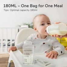 Momcozy Breastmilk Storing Bags, Milk Storing Bag Kit For Breastfeeding, Disposable Milk Storage Bag With 180ml Self Standing - 120 Count - View 3