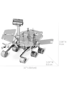 1pc Stainless Steel Jigsaw Puzzle, Modern 3D Metal Puzzle Building Block For Party - Silver - View 5