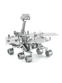 1pc Stainless Steel Jigsaw Puzzle, Modern 3D Metal Puzzle Building Block For Party - Silver - View 4