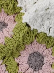 Floral Crochet Bucket Hat - Pink - View 5