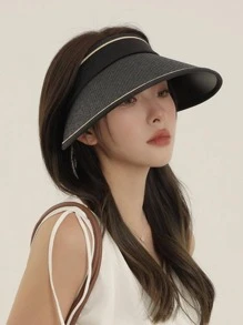 Tương phản Binding Visor Hat - Nhiều màu - Xem 2